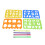 Colorful Drawing Stencil for Kids, ABS Educational Template 8