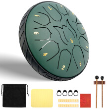 Steel Tongue Drum 11-Note 6 Inch Rustproof