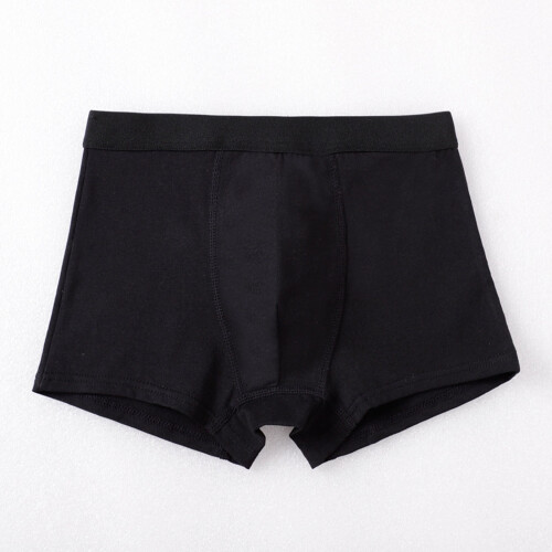 Boys Cotton Boxer Briefs Mid-Rise Solid Color Size 6–13 1