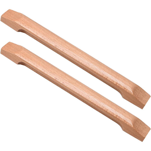 Solid Wood Cupboard Handles 2 Pieces