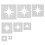 Star Painting Stencils Reusable Plastic 8 Pieces 1