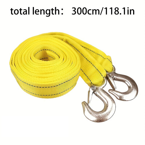 Heavy Duty Fluorescent Nylon Tow Strap 2 Inch x 30 Ft 2