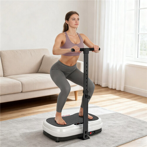 Vibration Plate, with Adjustable/Removable Handle, Preset Modes, 50 Speeds 2