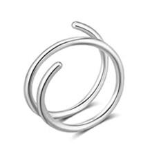 Spiral Nose Ring Stainless Steel 1 or 5 Pieces
