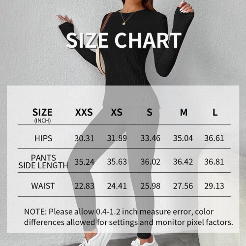 Women's Solid Lounge Set Black XXS 2