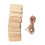 Wooden Hanging Tags Beige Synthetic 50 pcs 1