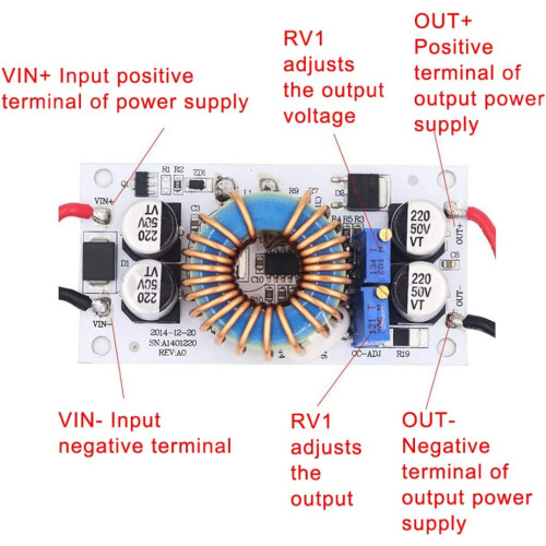 DC-DC Boost Module 250W 10-50V Adjustable CV CC LED Driver 2