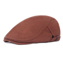 Cotton Flat Cap for Men and Women Adjustable Newsboy Hat