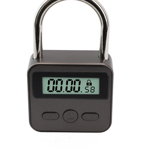 Smart Time Lock LCD Timer Padlock Waterproof USB 2