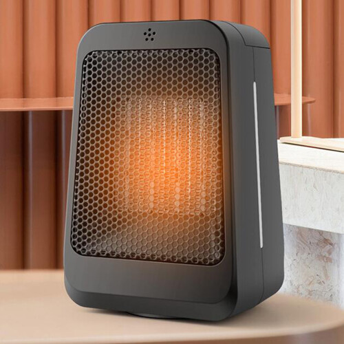 Electric PTC Ceramic Heater with Remote Control Black 2