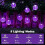 Solar Mini String Lights 100 LED Spherical Bulbs 8 Modes 7