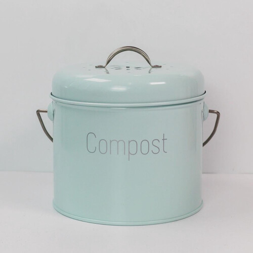 Countertop Kitchen Compost Bin with Lid and Odor Filter 2