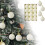 Crochet Christmas Ornaments Beige 12 pcs 7