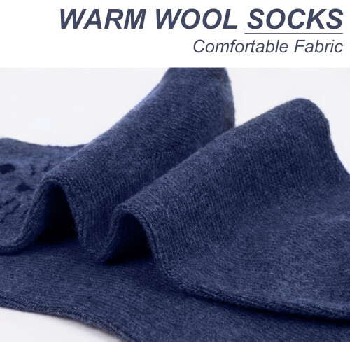 PUMIER Wool Socks for Women 5 Pairs 2