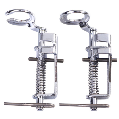 Presser Foot for Sewing Machine Silver Open Toe 2 Pcs 2