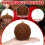 Velvet Christmas Tree Ornaments Brown 100mm 2pcs 5