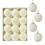 Crochet Christmas Ornaments Beige 12 pcs 1