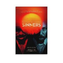Sinners Vintage Movie Poster Canvas Wall Art 3 Pack