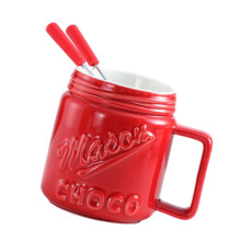 Ceramic Chocolate Fondue Pot Dessert Maker 1 Piece
