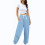 Fleece Pants Women High Waisted Sky Blue 5