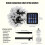 Solar Mini String Lights 100 LED Spherical Bulbs 8 Modes 3