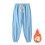 Fleece Pants Women High Waisted Sky Blue 6