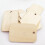 Wooden Hanging Tags Beige Synthetic 50 pcs 5
