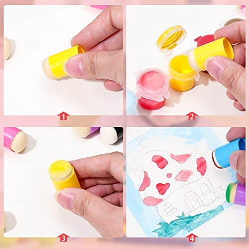 Finger Sponge Daubers Art Set 60 Pieces 1