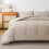 Khaki Queen Comforter Set Boho Beige Microfiber 3-Piece 4