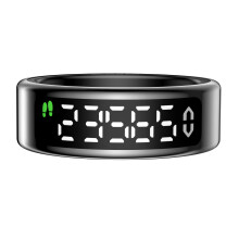 Smarter Ring Schwarz mit Gesundheitsüberwachung 14