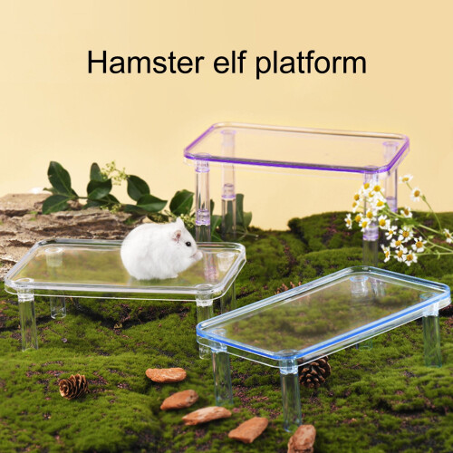 Transparent Detachable Hamster Platform with Clear Food 1