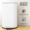 30 L Modern Curved Kitchen Bin - White 8