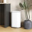 30 L Modern Curved Kitchen Bin - White 4
