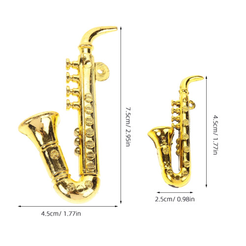 Mini Saxophone Instruments Golden Set 20 Pieces 1