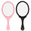 Hand Held Mirror Retro Handle Portable Ergonomic Travel 2 3