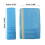 Microfiber Car Seatbelt Pad Covers Blue 27x6.5 cm 2 pcs 5
