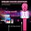 Wireless Karaoke Mic LED Purple 4-in-1 3