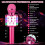 Wireless Karaoke Mic LED Purple 4-in-1 4