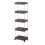 Rolling Storage Cart with Adjustable Tiered Shelves 1 Unit 2