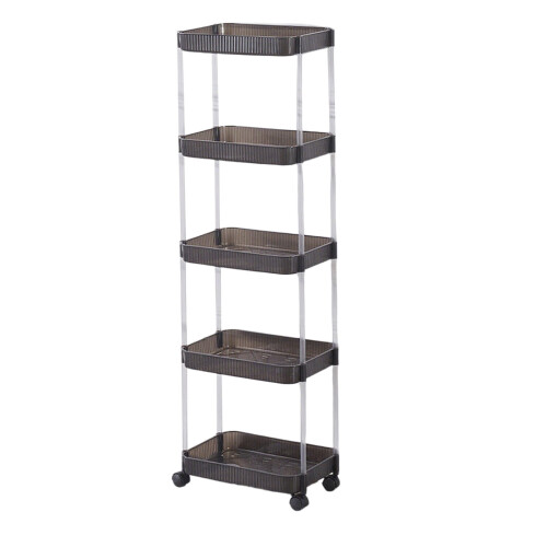 Rolling Storage Cart with Adjustable Tiered Shelves 1 Unit 1