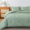 Sage Green King Comforter Set Boho Microfiber 3-Piece 3