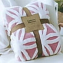 Sherpa Fleece Throw Blanket Dual-Sided Pink 51x63 Inches