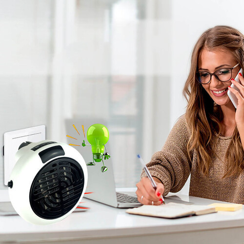 AuroraX Ceramic Space Heater Portable with Remote White 2