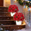 Artificial Red Poinsettia Flowers with Stems 6 Pcs 6