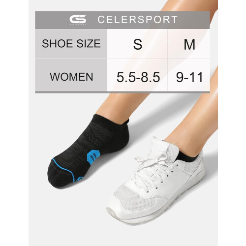 Women's Ankle Running Socks Cushioned Low Cut 6 Pack 2