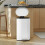 30 L Modern Curved Kitchen Bin - White 3