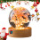 Flower Crystal Ball Night Light Desk Lamp Red Daisy 8