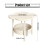 Bedside Table White 2-Tier with Removable Tray 3