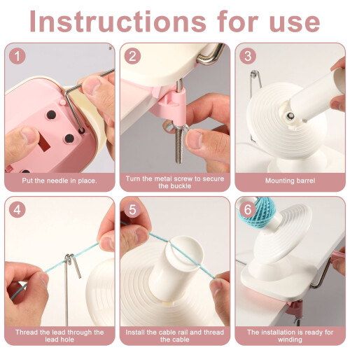 Manual Yarn Ball Winder with Detachable Clip 1