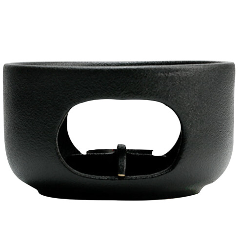 Black Ceramic Tea Warmer with Candle Holder 1 Set